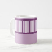 Dusty Mauve Deco Personalized Mug Koffiemok (Voorkant links)