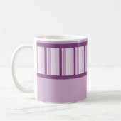 Dusty Mauve Deco Personalized Mug Koffiemok (Links)