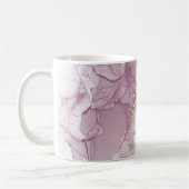 Dusty Mauve en Faux Gold Mok (Links)