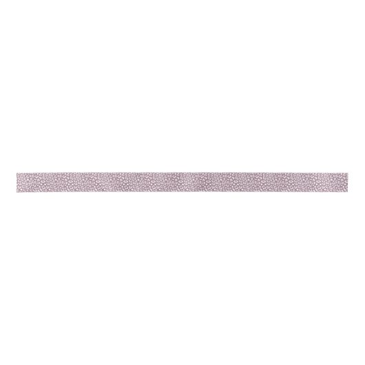 Dusty Mauve en witte luipaard print patroon Satijnen Lint (Voorkant)