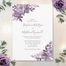Dusty Mauve Floral Rozen Botanische bruiloft