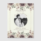 Dusty Mauve & Ivory Bloom Botanical Sla de datum o (Voorkant)