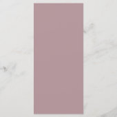 Dusty Mauve Menu for Weddings or Events (Achterkant)