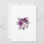 Dusty Mauve Paars Blush Botanical Vrijgezellenfees Kaart (Achterkant)