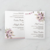 Dusty Mauve Pink Floral Islamic Muslim Wedding (Binnen)