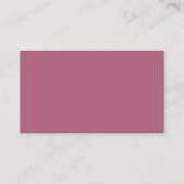 Dusty Mauve Pink Visitekaartje (Achterkant)