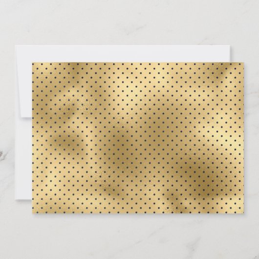 Dusty Mauve Roze Bloemen Goud Marine Blauw Huwelij Save The Date (Achterkant)