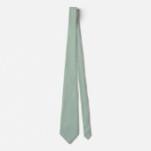 Dusty Mint Bord Groen Effen Kleur Design Stropdas (Voorkant)