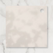 Dusty Muted Blush Pink Floral Vrijgezellenfeest Bedankjes Labels (Achterkant)