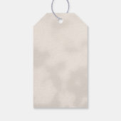 Dusty Muted Blush Pink Floral Vrijgezellenfeest Cadeaulabel (Achterkant)