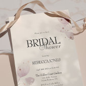 Dusty Muted Blush Pink Floral Vrijgezellenfeest Kaart