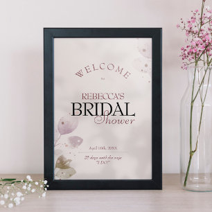 Dusty Muted Blush Pink Vrijgezellenfeest Welkomstb Poster