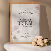 Dusty Muted Blush Pink Vrijgezellenfeest Welkomstb Poster