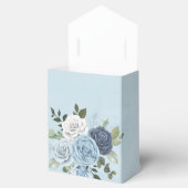 Dusty Navy Blue Peony Country Lights Wedding Bedankdoosjes (Geopend)