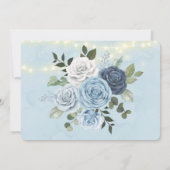 Dusty Navy Blue Peony zal mijn Bridesmaid zijn Kaart (Achterkant)