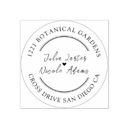 Dusty Navy Blue Pink Hibiscus Bloom Wedding Shower Rubberstempel