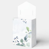 Dusty Navy Eucalyptus Greenery Rustic Wedding Bedankdoosjes (Geopend)