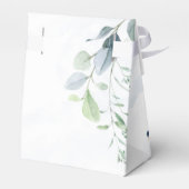 Dusty Navy Eucalyptus Greenery Rustic Wedding Bedankdoosjes (Achterkant)