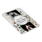 Dusty Olive & Pink Waterverf Floral Save the Date Magneet (Rechterzijde)