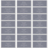 Dusty Paars en Beige Font Guest Adresetiketten Sticker (Voorkant)