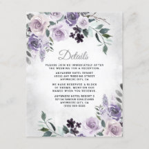 Dusty Paars en Silver Grey Floral Rustic Wedding
