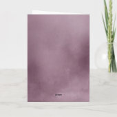 Dusty Paars Waterverf Arch Foto Afstuderen Bedankkaart (Achterkant)