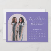Dusty Paarse Arch Bridesmaid proposal Kaart (Voorkant)