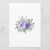 Dusty Paarse Eucalyptus Botanical Wedding Save The Date (Achterkant)