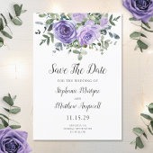 Dusty Paarse Eucalyptus Botanical Wedding Save The Date