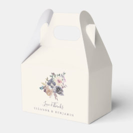 Dusty Paarse Floral Waterverf Aangepast huwelijk Bedankdoosjes