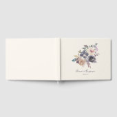 Dusty Paarse Floral Waterverf Wedding Custom Gastenboek (Volledig)