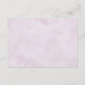 Dusty Paarse Lavendel Wildflower Wedding Details Informatiekaartje (Achterkant)