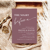 Dusty Paarse nacht voor repetitie Uitnodiging