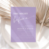 Dusty Paarse nacht voor repetitie Uitnodiging