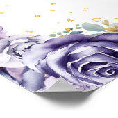 Dusty Paarse Princess Quinceañera Welkom Poster (Hoek)