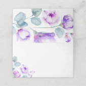 Dusty Paarse Roos Weddenschapskaart Plaatskaartje (Buitenkant ongevouwen)