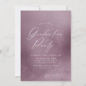 Dusty Paarse Waterverf Arch Graduation Party Kaart (Achterkant)