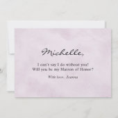 Dusty Paarse Wil je mijn Ereheer zijn? Kaart (Achterkant)