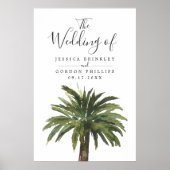 Dusty Palm | Onthaal over minimale bruiloft Poster (Voorkant)