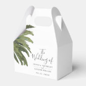 Dusty Palm | Weddenschap Wit Dank je wel voor doos Bedankdoosjes (Voorkant Zijde)