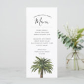 Dusty Palms | Menu Kustbruiloft Dinner Event (Staand voorkant)