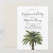 Dusty Palms Verloving Beach Party Kaart (Voorkant / Achterkant)