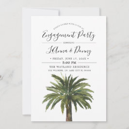 Dusty Palms Verloving Beach Party Uitnodiging