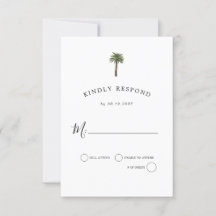 Dusty Palms | Weddengeviering | Antwoord op RSVP