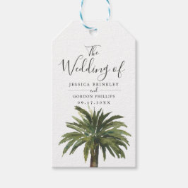 Dusty Palms | Weddenschap-programma Hand Fan Cadeaulabel