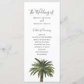 Dusty Palms | Weddenschap Programmakaart (Voorkant)
