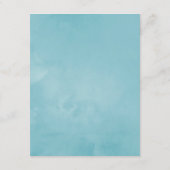 Dusty Pastel Tropische Bloemen Bruiloft Gast Detai Informatiekaartje (Achterkant)