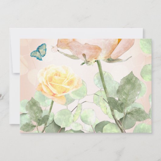 Dusty Peach,  Afstuderen kondiging Kaart (Achterkant)