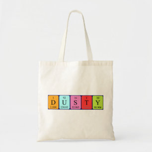 Dusty periodieke table name canvas tas