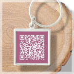 Dusty Pink | Aangepaste QR-code scannable Sleutelh Sleutelhanger<br><div class="desc">Op zoek naar een krachtige marketingtool om uw bedrijf te verbeteren? Zoek niet verder dan onze QR code sleutelhangers! Met de mogelijkheid om een QR-code direct op de sleutelhanger te creëer, kunt u uw klanten eenvoudig naar uw website, sociale mediapagina's of andere online mediaplatforms leiden. Deze sleutelhangers maken geweldige weggeefacties...</div>